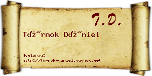 Tárnok Dániel névjegykártya