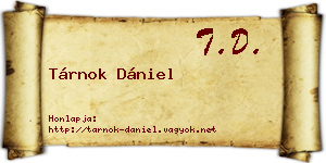 Tárnok Dániel névjegykártya
